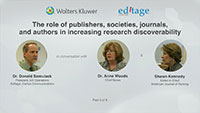 Part 3 - The role of publishers, societies, journals, and authors in increasing research discoverability 